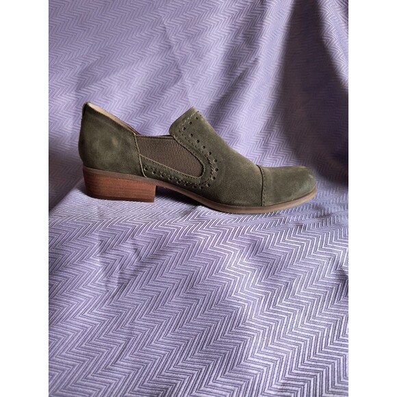 Korks by Kork Gertrude Green Suede Slip-On Shoes - Women’s Size 10M - Picture 2 of 10